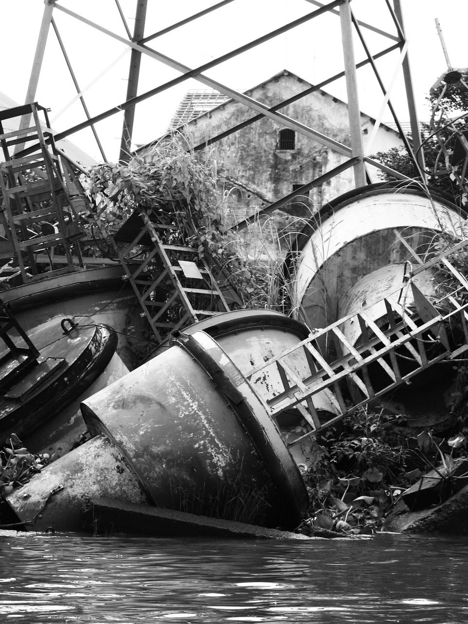 Buoys on a coastline  